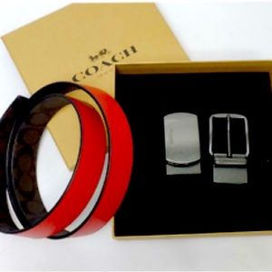 NIB COACH BELT LOGO reversible